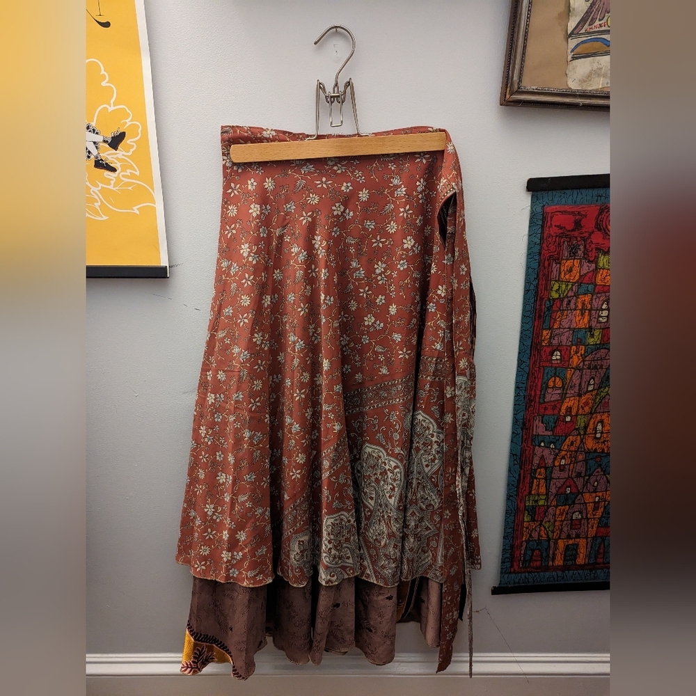 Reversible Wrap Skirt
